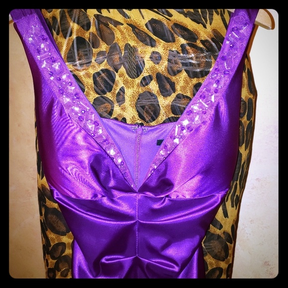 Gorgeous Purple Cocktail Dress - Picture 1 of 6